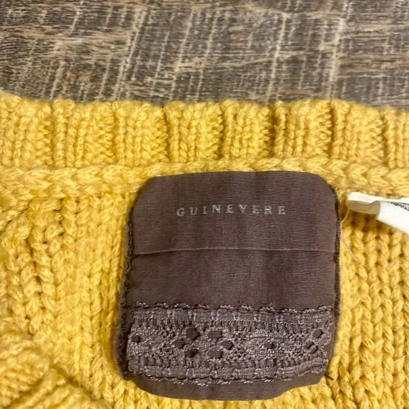 Anthropology Guinevere Mustard Colored sweater - Picture 4 of 10